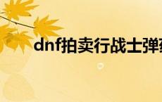 dnf拍卖行战士弹药 dnf拍卖行战士 