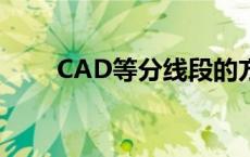 CAD等分线段的方法 cad等分线段 