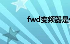 fwd变频器是什么意思 fwd 