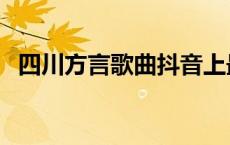 四川方言歌曲抖音上最火的 四川方言歌曲 