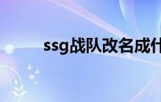 ssg战队改名成什么 ssg战队改名 