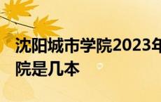 沈阳城市学院2023年录取分数线 沈阳城市学院是几本 