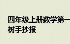 四年级上册数学第一单元知识树手抄报 知识树手抄报 