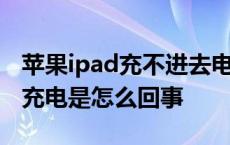 苹果ipad充不进去电怎么回事 ipad显示不在充电是怎么回事 