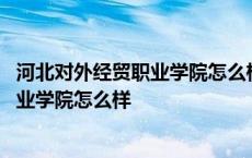 河北对外经贸职业学院怎么样主攻什么专业 河北对外经贸职业学院怎么样 