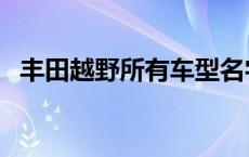 丰田越野所有车型名字 丰田越野所有车型 