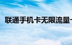 联通手机卡无限流量卡 联通4g无限流量卡 