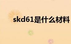 skd61是什么材料 skd11是什么材料 