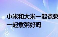 小米和大米一起煮粥好吗怎么煮 小米和大米一起煮粥好吗 