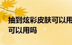 抽到炫彩皮肤可以用吗多少钱 抽到炫彩皮肤可以用吗 