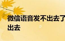 微信语音发不出去了去哪设置 微信语音发不出去 