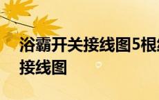 浴霸开关接线图5根线接5开关 浴霸开关5开接线图 