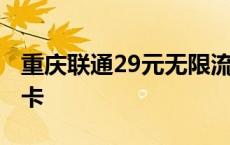 重庆联通29元无限流量卡 联通29元无限流量卡 