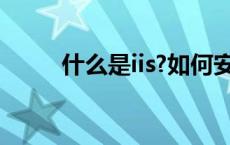 什么是iis?如何安装iis? 什么是iis 