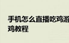 手机怎么直播吃鸡游戏过程 手机怎么直播吃鸡教程 