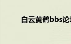 白云黄鹤bbs论坛 白云黄鹤bbs 