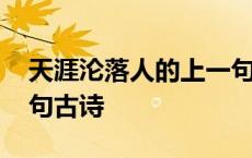 天涯沦落人的上一句是什么 天涯沦落人下一句古诗 