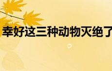 幸好这三种动物灭绝了 陆地动物10大单挑王 