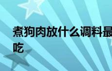 煮狗肉放什么调料最香 煮狗肉放什么调料好吃 