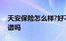 天安保险怎么样?好不好? 天安保险怎么样靠谱吗 