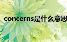 concerns是什么意思 concern是什么意思 