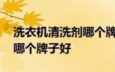 洗衣机清洗剂哪个牌子好知乎 洗衣机清洗剂哪个牌子好 