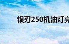 银刃250机油灯亮怎么消 银刃250 