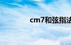 cm7和弦指法图 cm7和弦 