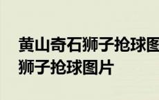 黄山奇石狮子抢球图片和介绍仙云 黄山奇石狮子抢球图片 