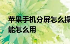 苹果手机分屏怎么操作技巧 苹果手机分屏功能怎么用 