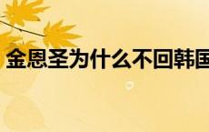 金恩圣为什么不回韩国 金恩圣什么时候退伍 