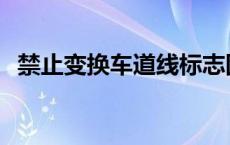 禁止变换车道线标志图片 禁止变换车道线 