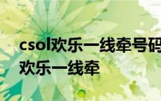 csol欢乐一线牵号码抽完了会重新发吗 csol欢乐一线牵 