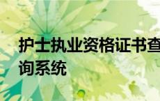 护士执业资格证书查询官网 护士执业证书查询系统 