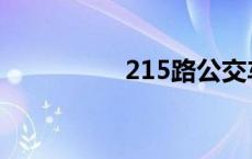 215路公交车路线 215 