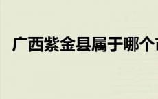 广西紫金县属于哪个市 紫金县属于哪个市 