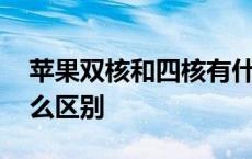 苹果双核和四核有什么区别 双核和四核有什么区别 