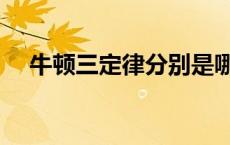 牛顿三定律分别是哪三定律 牛顿三定律 