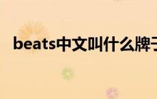 beats中文叫什么牌子耳机 beats中文叫什么 