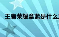 王者荣耀拿蓝是什么意思 拿蓝是什么意思 