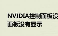 NVIDIA控制面板没有显示功率 nvidia控制面板没有显示 