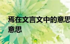 焉在文言文中的意思及例句 焉在文言文中的意思 