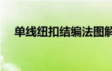 单线纽扣结编法图解最简单 单线纽扣结 