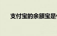 支付宝的余额宝是什么 余额宝是什么 