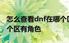 怎么查看dnf在哪个区有角色 dnf怎么查询哪个区有角色 