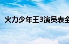 火力少年王3演员表全 火力少年王3演员表 