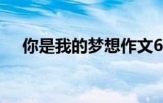 你是我的梦想作文600字 你是我的梦想 