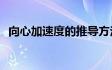 向心加速度的推导方法 向心加速度的推导 