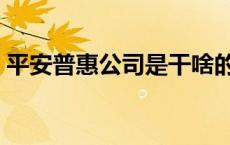 平安普惠公司是干啥的 平安普惠公司怎么样 