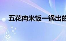 五花肉米饭一锅出的做法 一锅出的做法 